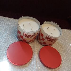 Stranger things Argyle's pineapple pizza candles by bath and body works